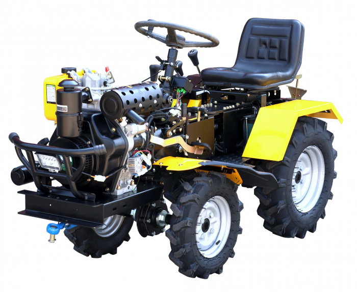 Mini tractor ProGARDEN Campo T12M 4560000061 4x4, 12CP, diesel, ridicare hidraulica fata si spate, transmisie sincronizata [2]