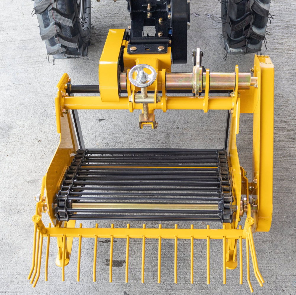 Minitractor articulat 4x4 ProGARDEN Campo T18 V27, motor benzina Loncin 18 CP, hidraulică față-spate, 2 diferențiale, roți 6.00-12 cu utilaj de recoltat cartofi [4]