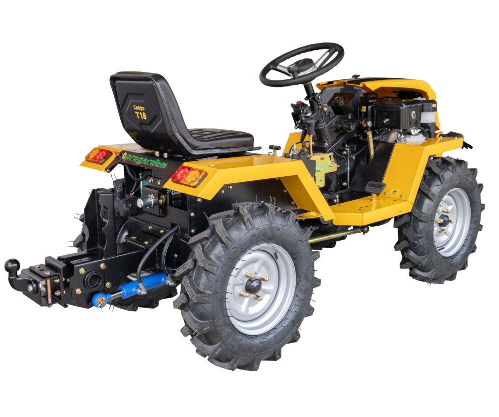 Minitractor articulat 4x4 ProGARDEN Campo T18 V27, motor Loncin 18 CP, pompă ulei, hidraulică față-spate [2]