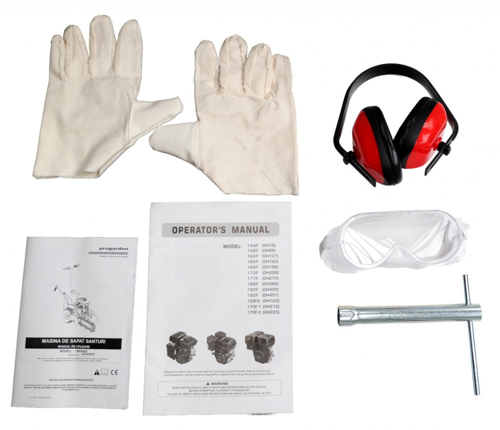 Masina de sapat santuri ProGARDEN MSS450 5162000009, 7CP, benzina, latime 100 mm, adancime 450 mm [5]