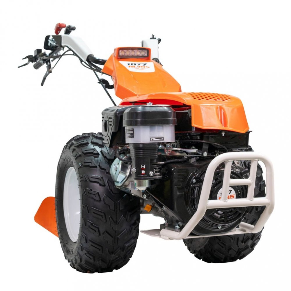 Motocultivator RURIS 1077CSP 16CP, benzina, pornire electrica, 3+2 viteze, diferential + lama de cosit CX77 + freza de sapat SX77 + plug PX77 [12]