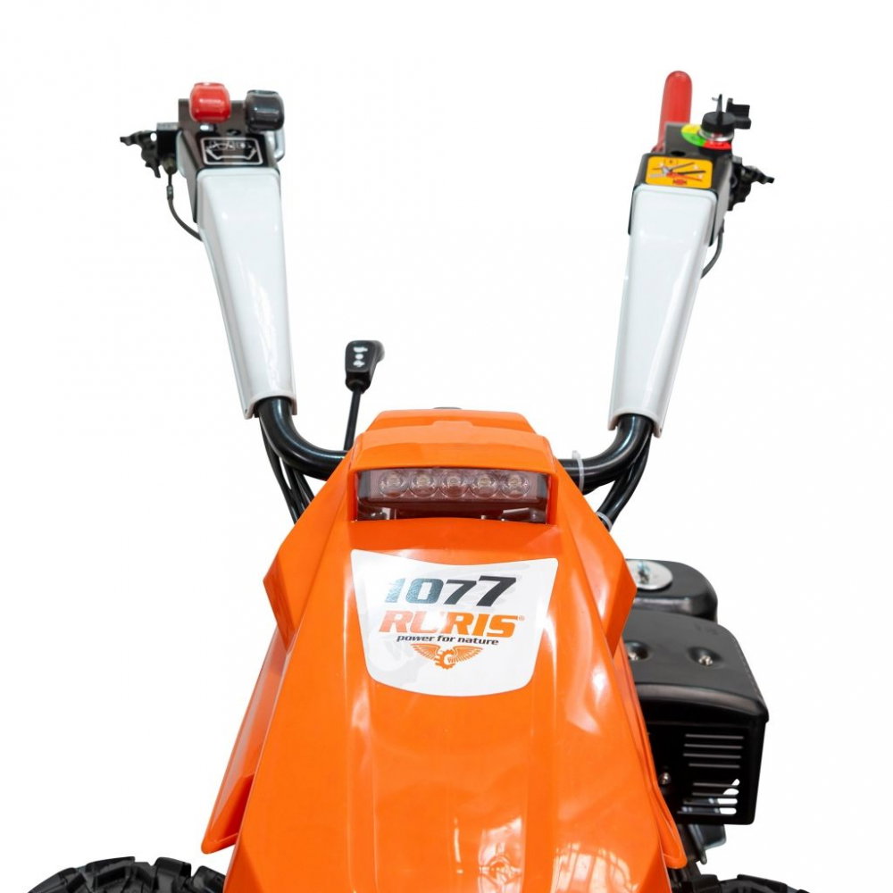 Motocultivator RURIS 1077CSP 16CP, benzina, pornire electrica, 3+2 viteze, diferential + lama de cosit CX77 + freza de sapat SX77 + plug PX77 [14]