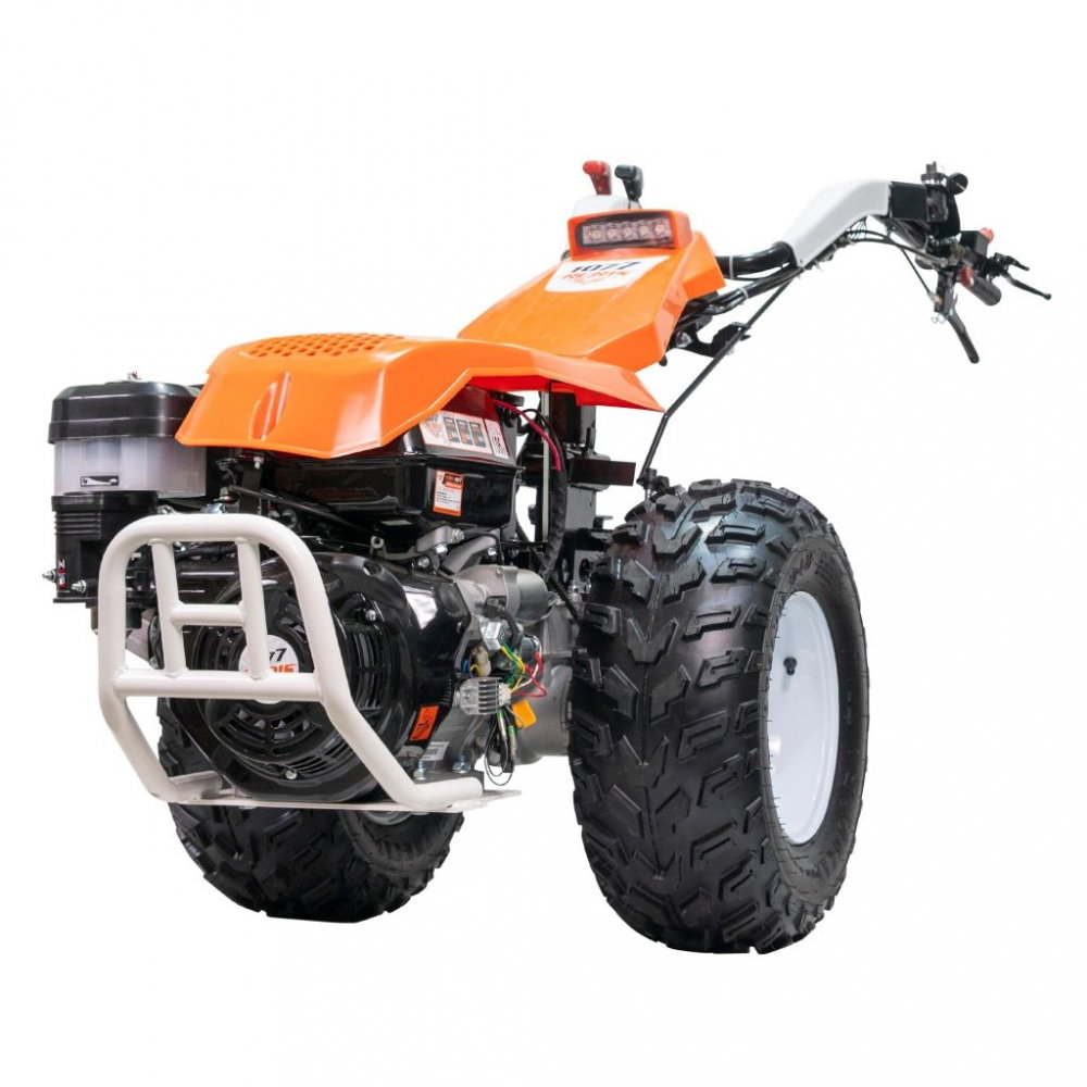 Motocultivator RURIS 1077CSP 16CP, benzina, pornire electrica, 3+2 viteze, diferential + lama de cosit CX77 + freza de sapat SX77 + plug PX77 [13]