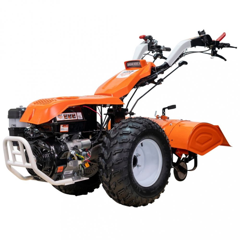 Motocultivator RURIS 1077S 16CP, benzina, pornire electrica, 3+2 viteze, diferential + freza de sapat SX77 80 cm [2]