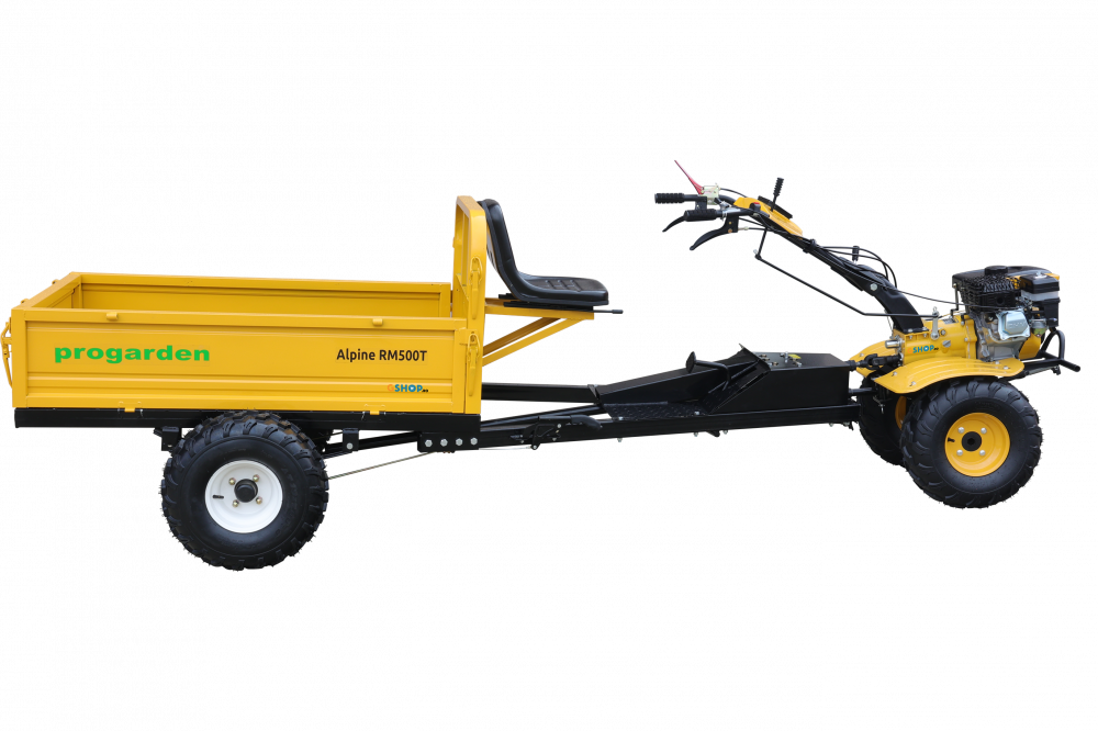 Motocultor 4x4 ProGARDEN Campo 873  Alpine  7CP, roti ATV, 2 prize putere cu remorca Progarden Alpine RM500T-ATV [2]