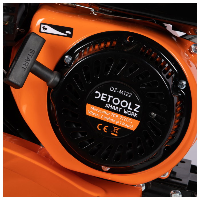 Motocultor Detoolz DZ-M122 7CP, 212CC, viteze: 2 inainte+1 inapoi [9]