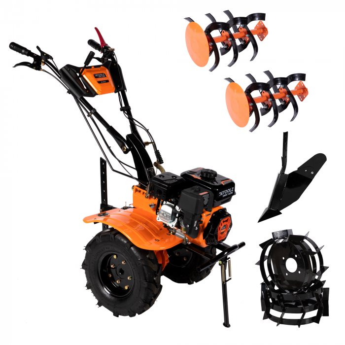 Motocultor Detoolz DZ-M125 7.5CP, 212CC + rarita ajustabila + roti metalice [1]