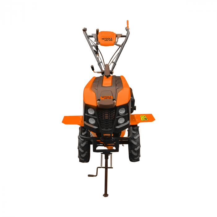 Motocultor Detoolz DZ-M127 Diesel 10CP, 418CC, pornire electrica + plug reversibil mare + roti metal [2]