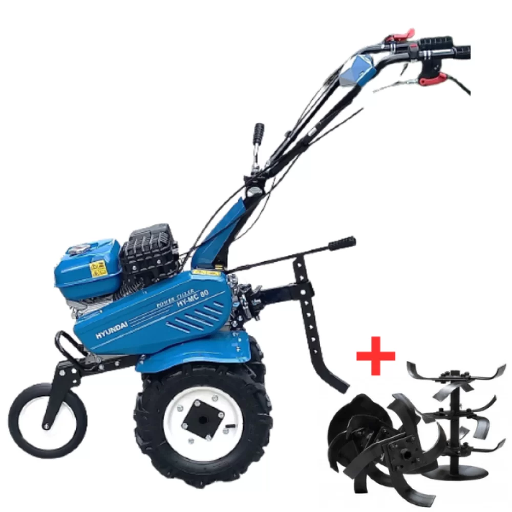 Motocultor Hyundai HY-MC80, 7 CP, benzina, 2+1 trepte, transmisie curea [1]