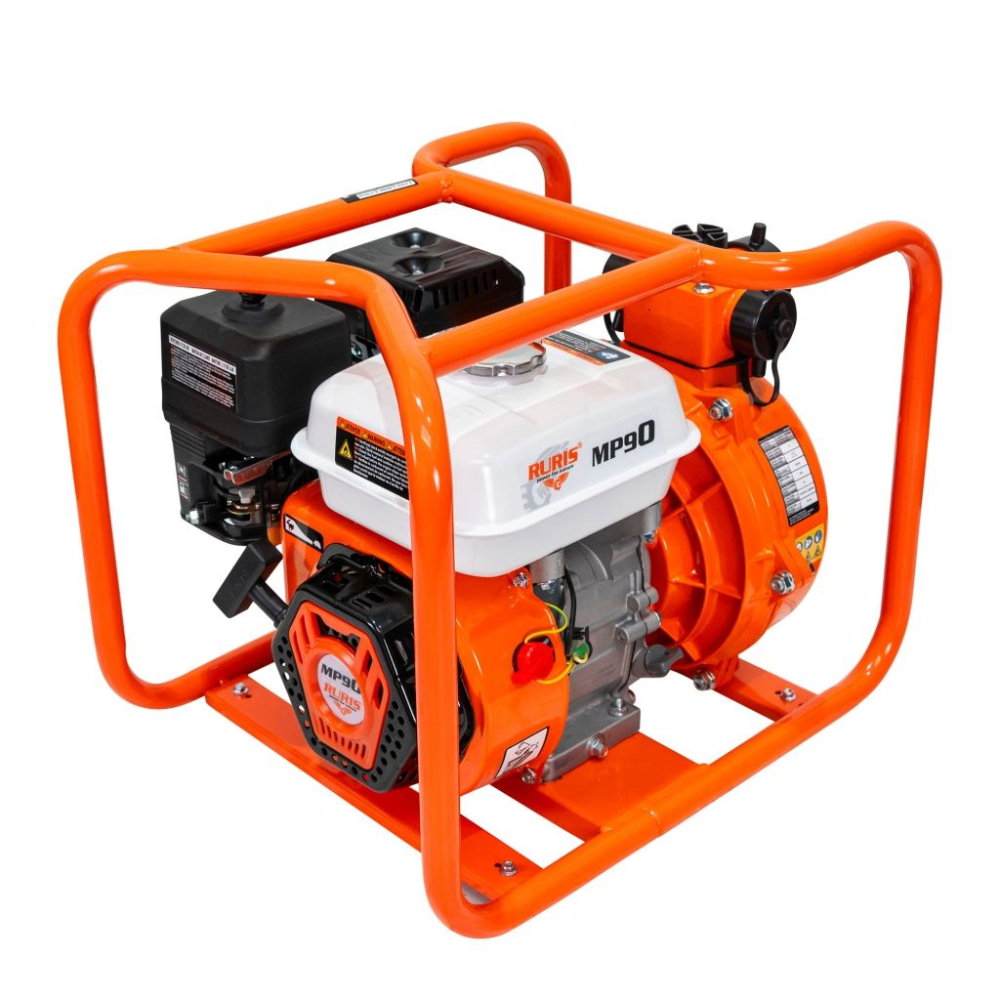 Motopompa de presiune RURIS MP90, 7 CP, 30 m³/h, refulare 65 m, pentru aspersoare si irigatii [2]
