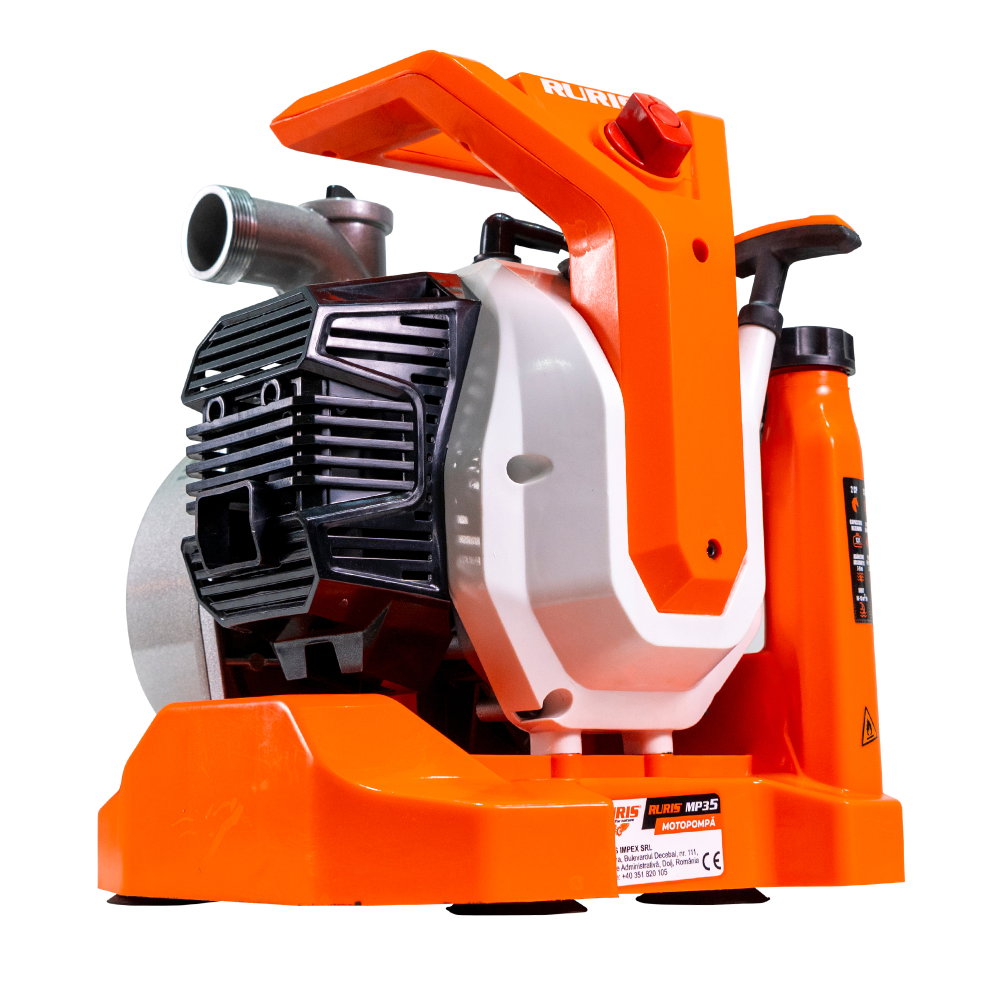 Motopompă RURIS MP35, 2 CP, 52 cc, debit 10-15 m³/h, racord 1.5 inch [4]