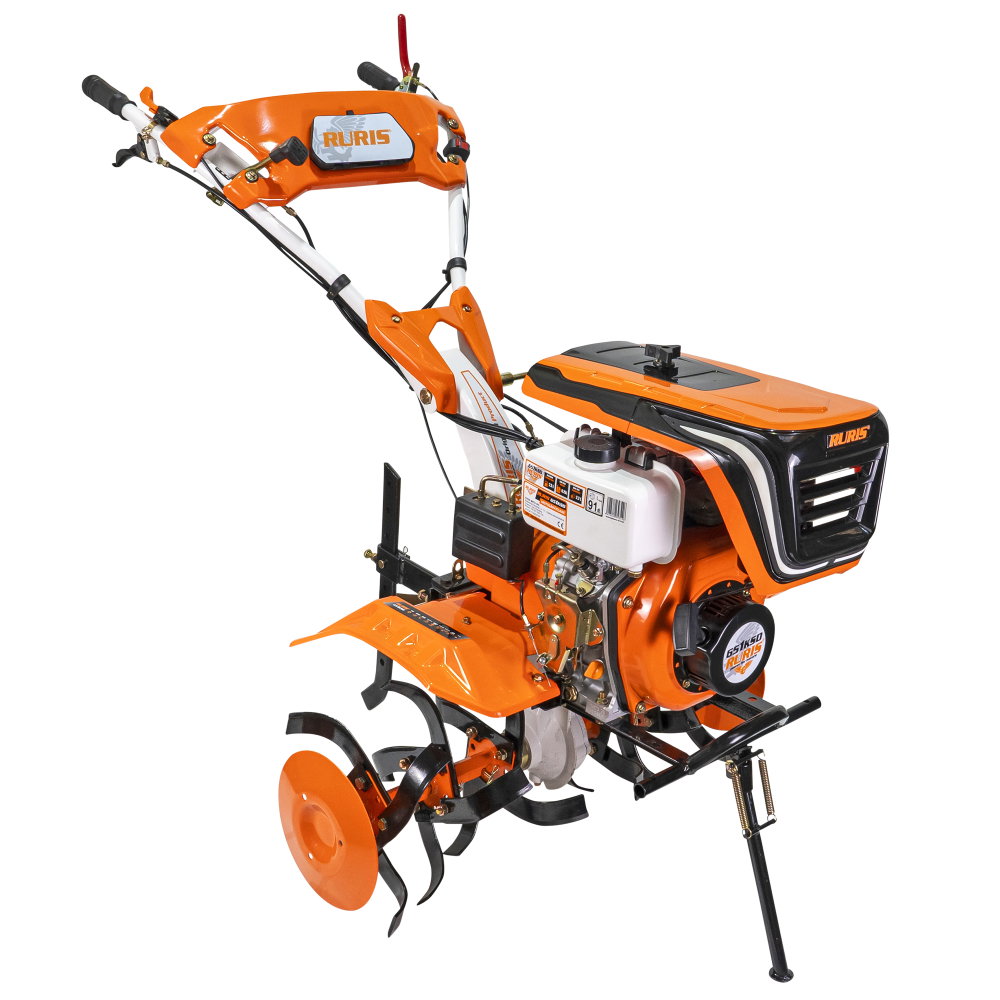 Motosapa RURIS 651KSD Diesel 6 CP cu rarita, roti metalice 400 si roti 4.00-8 [6]
