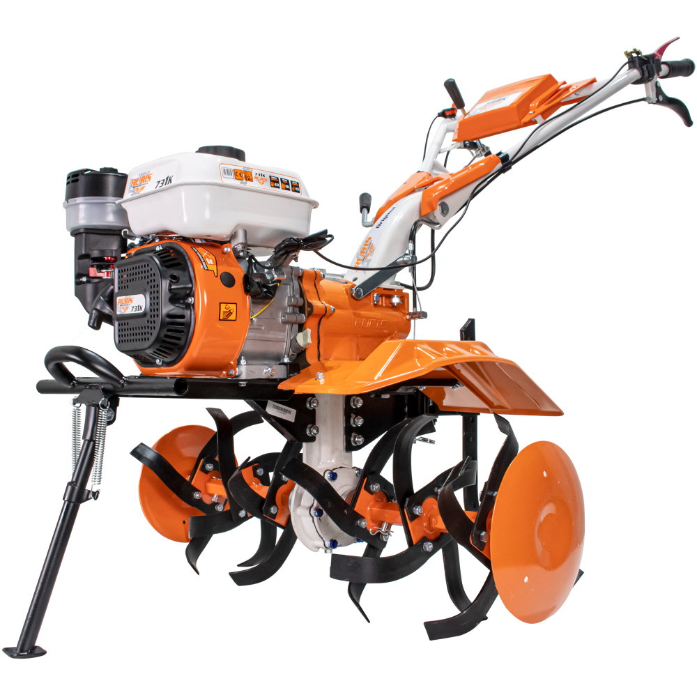Motosapatoare RURIS 731ACC1 8,5 CP + roti cauciuc 5.00-8+rarita+plug+adaptor+dispozitiv scos cartofi+roti metalice 400 fara manicot+cultivator [2]
