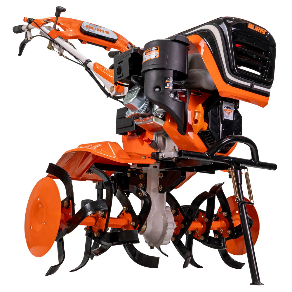 Motosapatoare RURIS 732ACC 8.5 CP+ roti cauciuc 5.00-8+rarita+plug+adaptor+dispozitiv scos cartofi+roti metalice 400 fara manicot+cultivator [3]