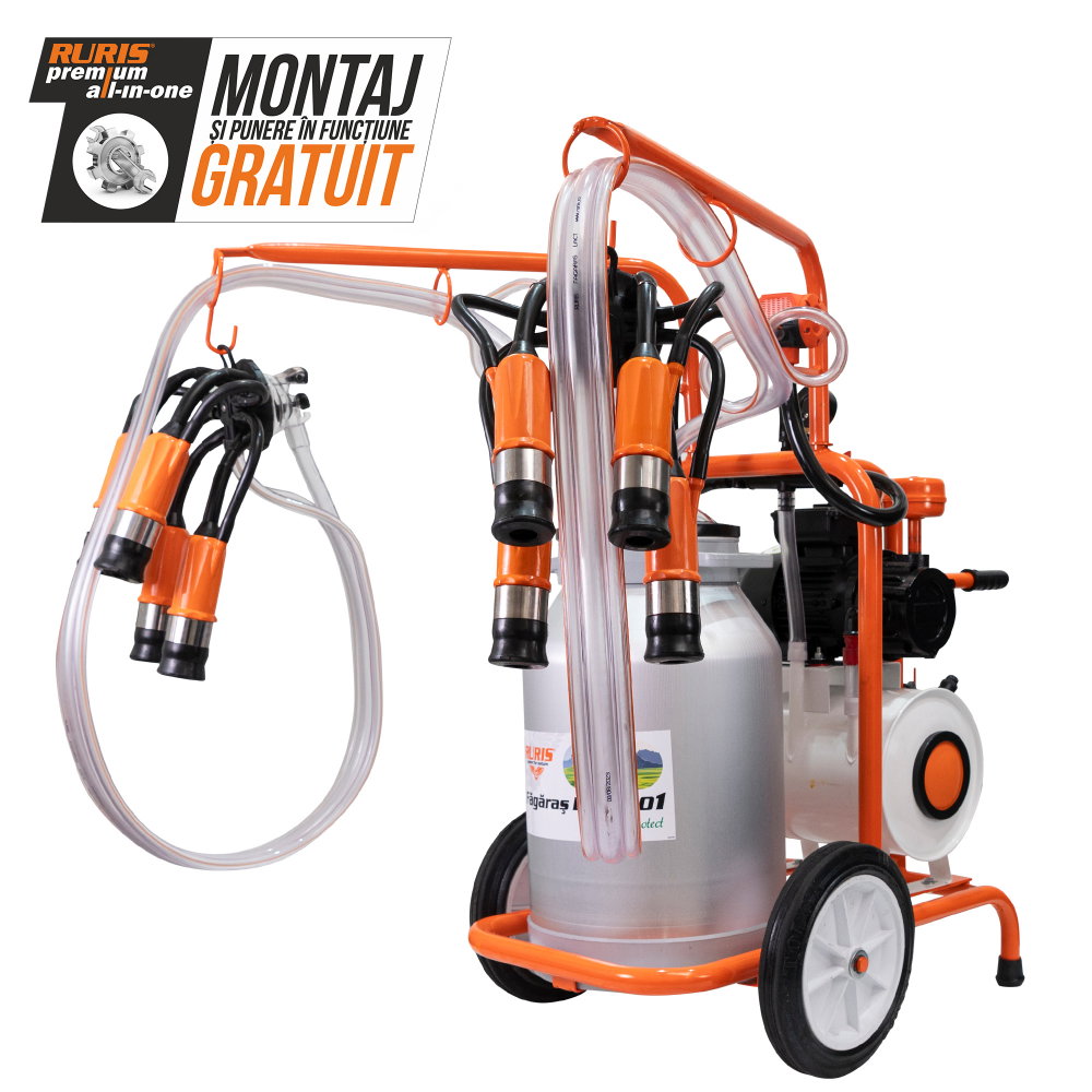 Mulgatoare RURIS Fagaras Lact 801 550 W, 2 posturi, bidon 40l aluminiu [1]