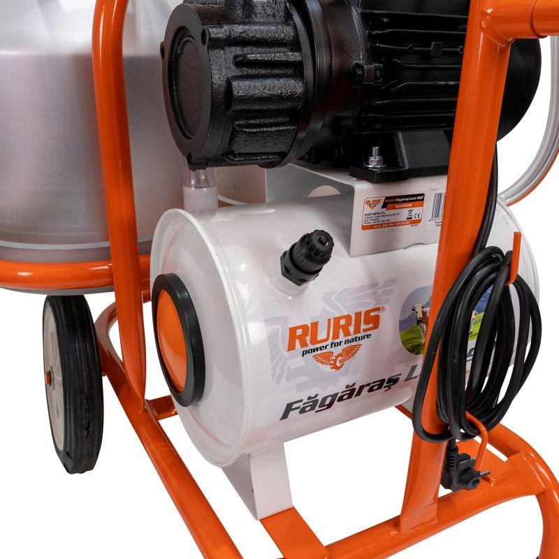 Mulgatoare RURIS Fagaras Lact 901 550 W, 2 posturi, Capacitate bidon: 2x30l, aluminiu [6]