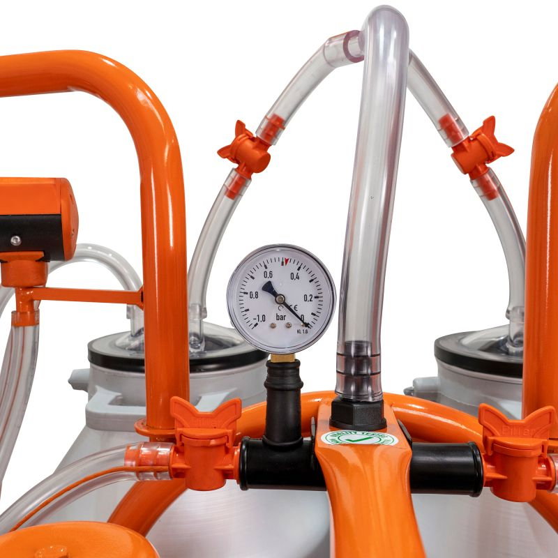 Mulgatoare RURIS Fagaras Lact 901 550 W, 2 posturi, Capacitate bidon: 2x30l, aluminiu [8]