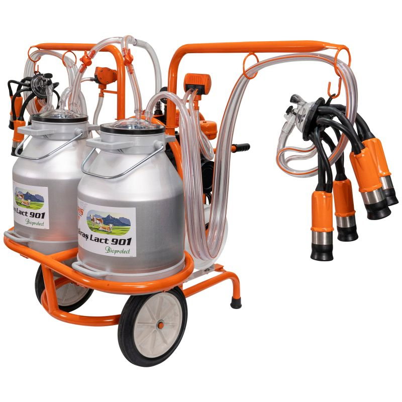 Mulgatoare RURIS Fagaras Lact 901 550 W, 2 posturi, Capacitate bidon: 2x30l, aluminiu [3]