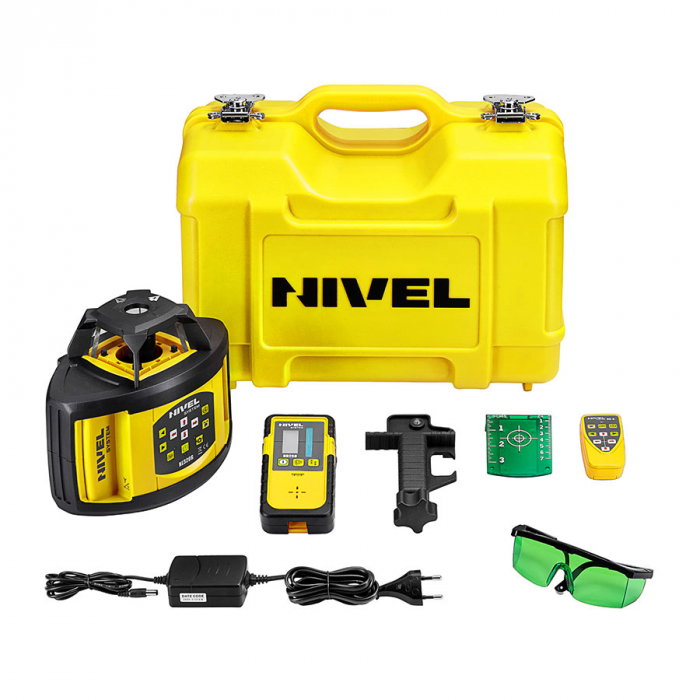 Nivela laser rotativă Nivel System NL520G distanta maxima 500m cu fascicul verde [1]