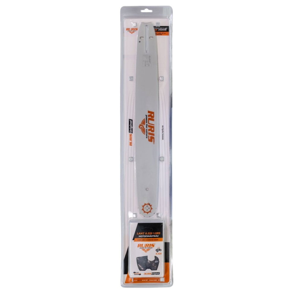 Pachet lama si lant drujba RURIS 35045 - sina 45 cm + lant 0.325” compatibil RURIS 492, 512, RM500, DAC 501RS, DAC 506RS [1]