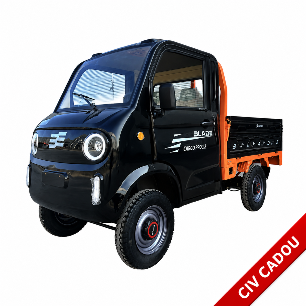 Pickup electric cargo Blade CARGO PRO 12, 3000W, 800 kg, negru-portocaliu [1]