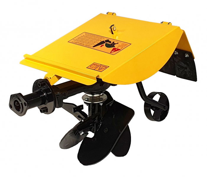ProGARDEN Campo U12E motocultor multifunctional 12CP, diesel, pornire electrica, 3+2 viteze, reductor cu freza tractata 90 cm si plug rotativ BT-R30 + CADOU ulei motor si transmisie [6]