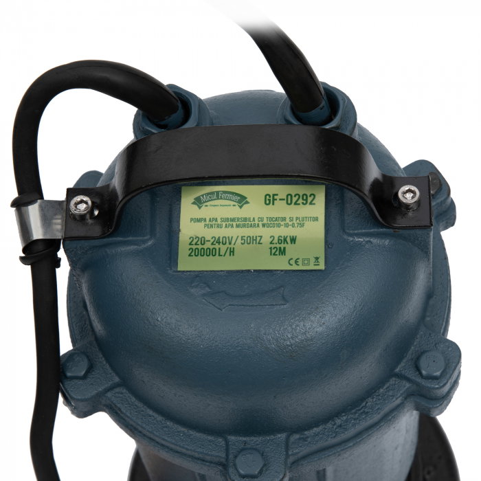 Pompa apa murdara cu tocator si plutitor EUROAQUA Micul fermier GF-0292, 2 toli. 2.6 kw [3]