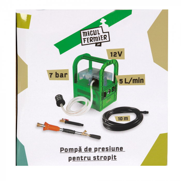 Pompa de presiune pentru stropit Micul Fermier 12V,12Ah, 7 bar, 5 L/min [2]
