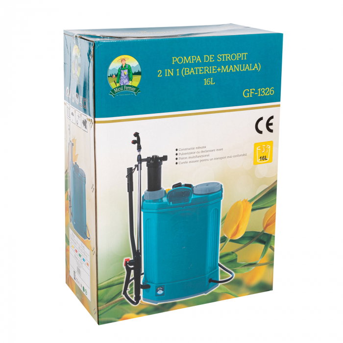 Pompa de stropit 2 in 1 (acumulator+ manuala) 16L  [2]
