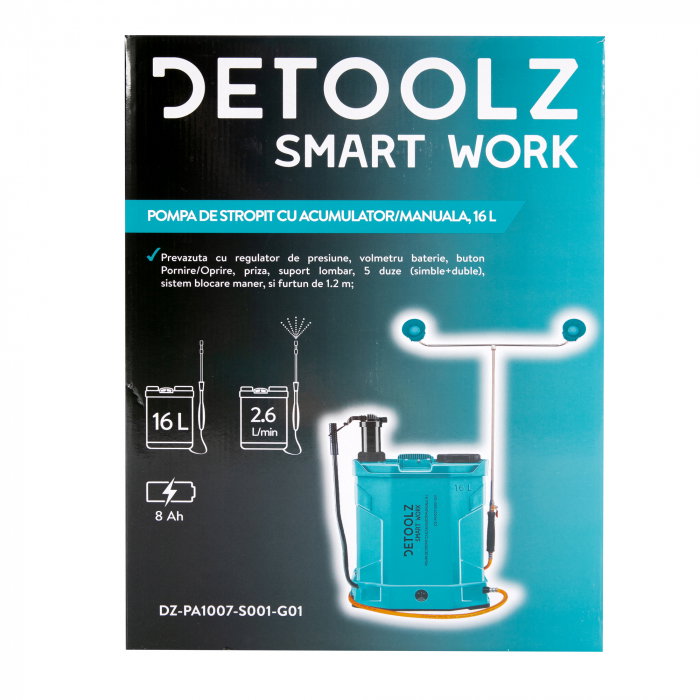 Pompa de stropit 2 in 1 ( acumulator si manuala) 16L [16]