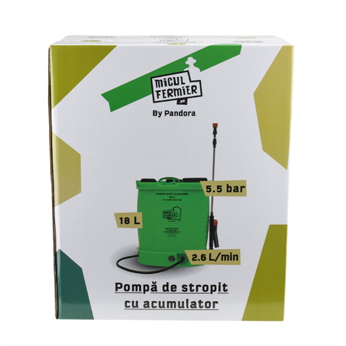 Pompa de stropit cu acumulator Micul Fermier 18L [9]