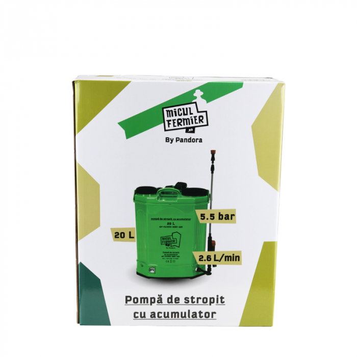 Pompa de stropit cu acumulator Micul Fermier 20L [2]