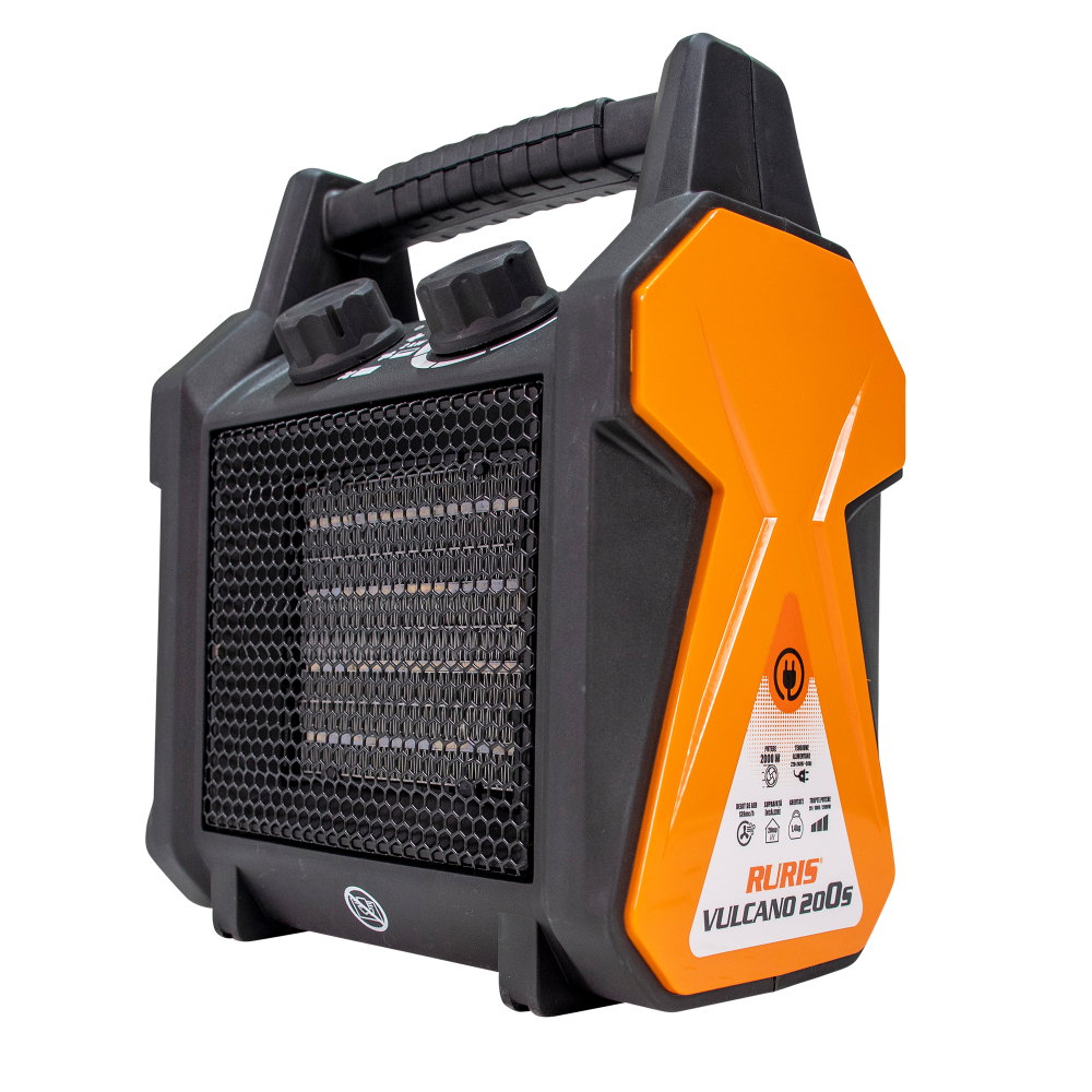 Aeroterma electrica RURIS Vulcano 200S, 2000 W, 3 trepte, 230V [6]
