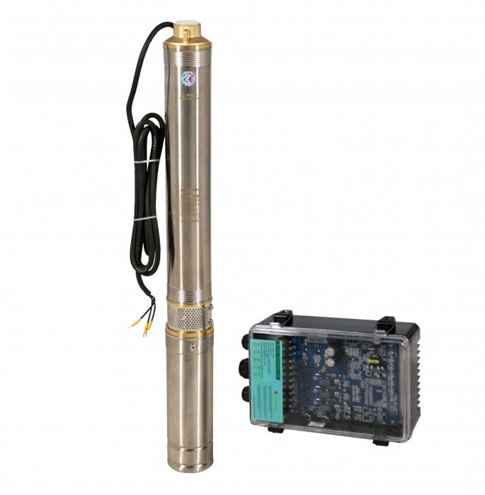 Pompa submersibila Progarden 3TSC3.5-50-48/500 457003TSC355048 1", solar, 500W/48V, MPPT, fara PFV, 50m, 3.5mch, multietajata, apa curata [1]