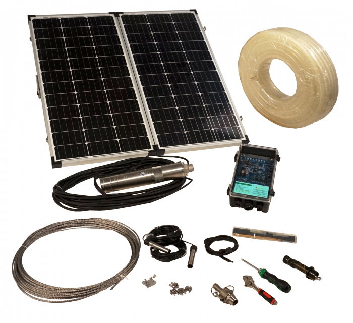 Progarden 3TSS0.76-55-24/120 Pompa submersibila 3/4", solar, 120W/24V, MPPT, PFV 2x80W, 55m, 0.75mch, apa curata [1]