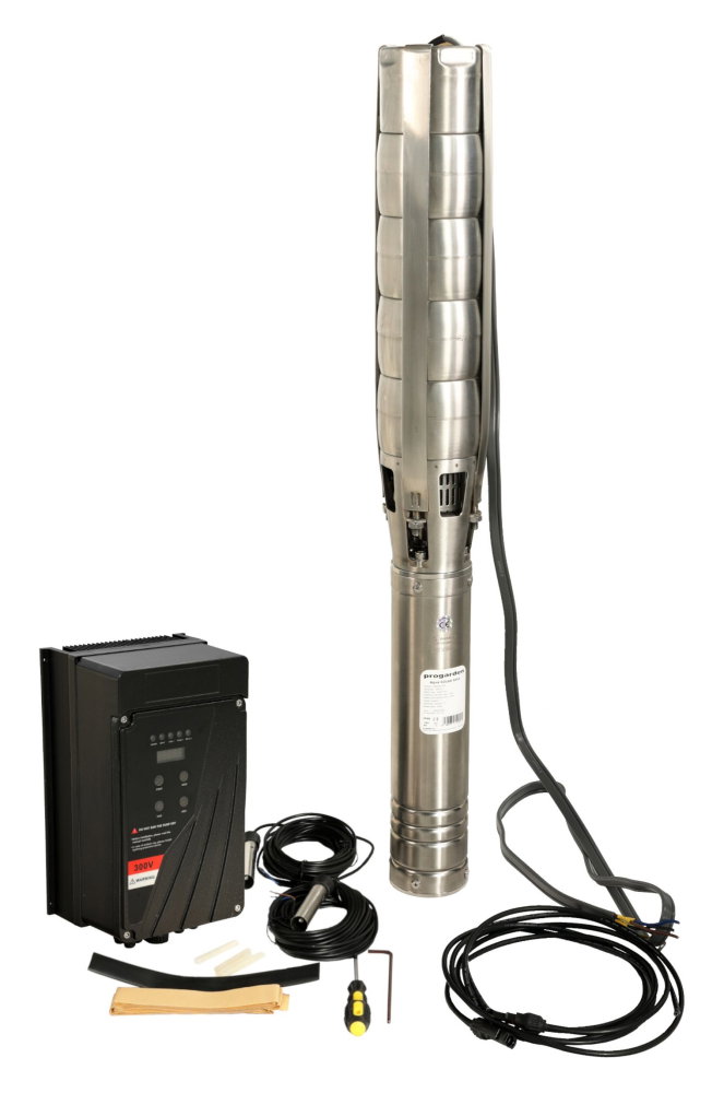 Progarden Aqua SOLAR 4053 pompa submersibila, 3", solar, 3000W/300V, MPPT, fara PV, 660L/min, 45m, multietajata apa curata [1]