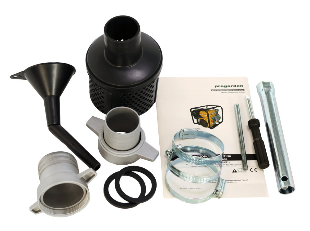 ProGARDEN PB30Pro motopompa 3"/75mm, benzina, apa curata, pornire la sfoara [4]