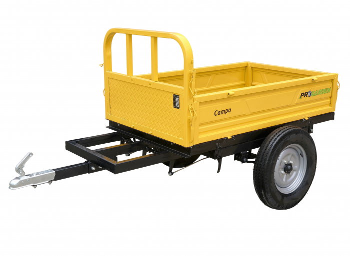 Remorca pentru minitractor ProGARDEN Campo RM500CT 500kg, 1 osie, prindere cupla [1]