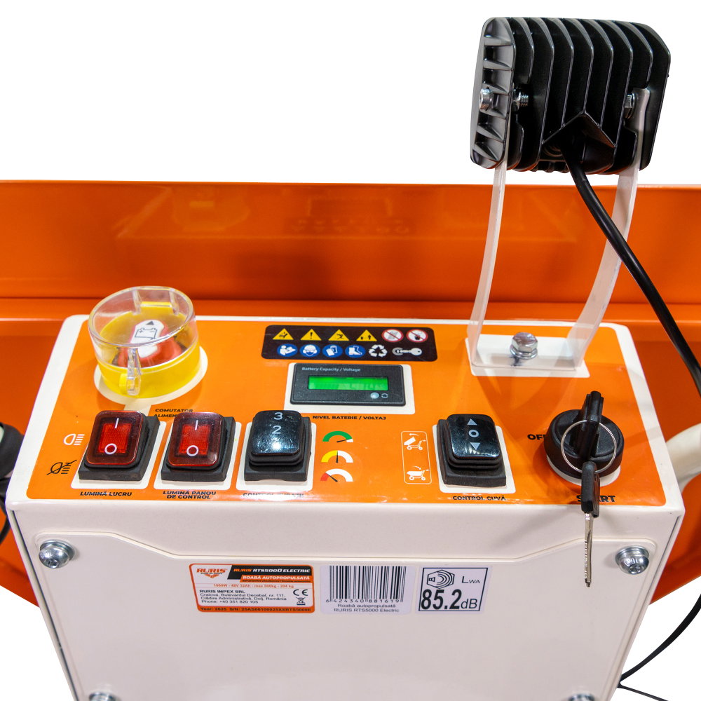 Roaba Autopropulsata RURIS RTS 5000 ELECTRIC 500kg, senile, basculare hidraulica [7]