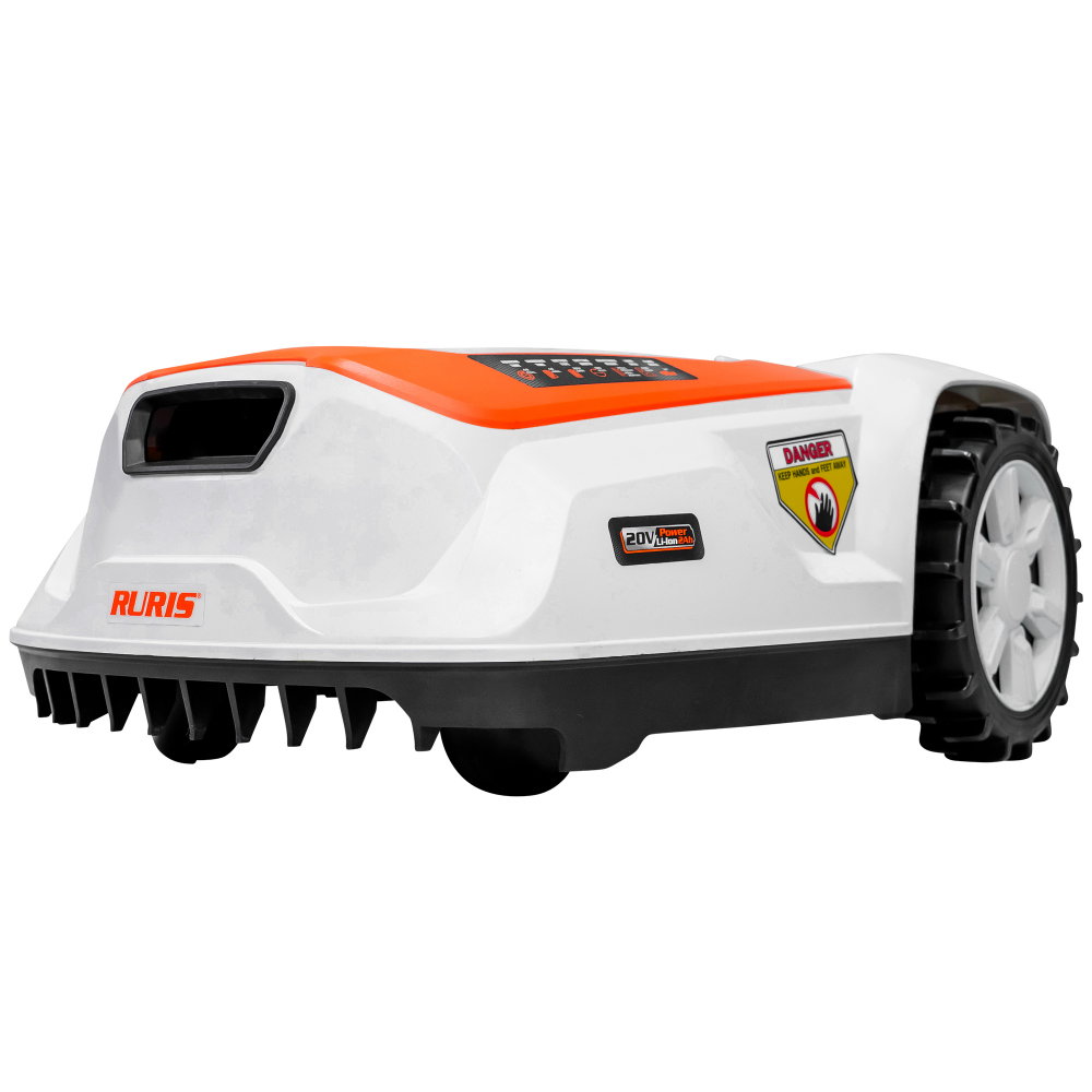 Robot de Tuns Gazon RURIS RXR 800, Li-ion 20V, 2Ah,  latime taiere 180mm, inaltime 25-60mm, suprafata 800mp [9]