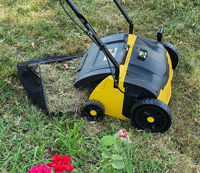 Scarificator aerator gazon Texas MPC 1400 480090063153  2-in-1, motor electric 1400W, sac 35 litri, latime lucru 32cm, reglaj central [4]