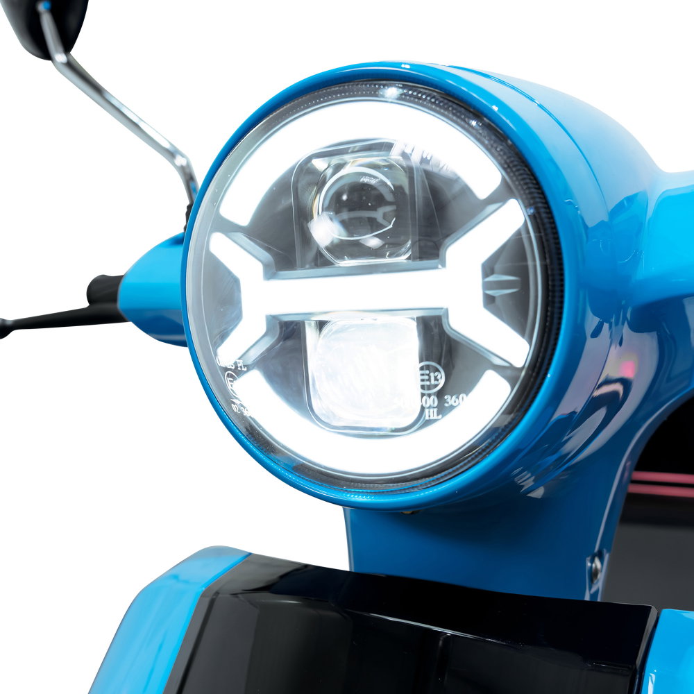 Scuter electric albastru cu 4 roti RURIS PILOT SX100AL, 1300W [9]