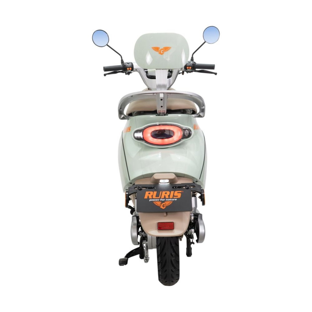 Scuter electric retro RURIS PILOT SX790 VERDE RETRO, 800W, autonomie pana la 70 km, 2 locuri [14]