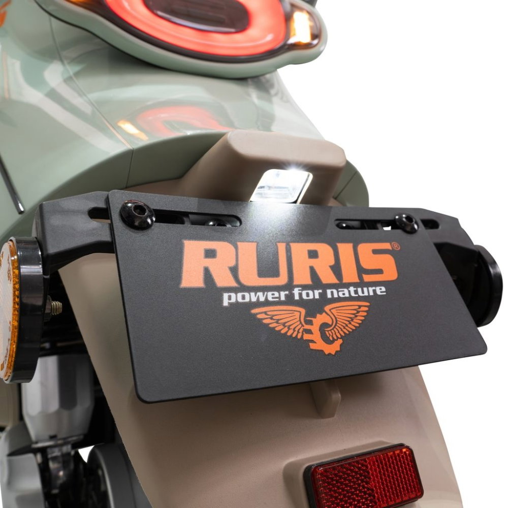 Scuter electric retro RURIS PILOT SX790 VERDE RETRO, 800W, autonomie pana la 70 km, 2 locuri [12]