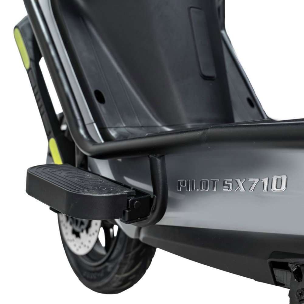 Scuter electric RURIS PILOT SX710G Gri, 2100W, topcase inclus, autonomie pana la 59 km [5]