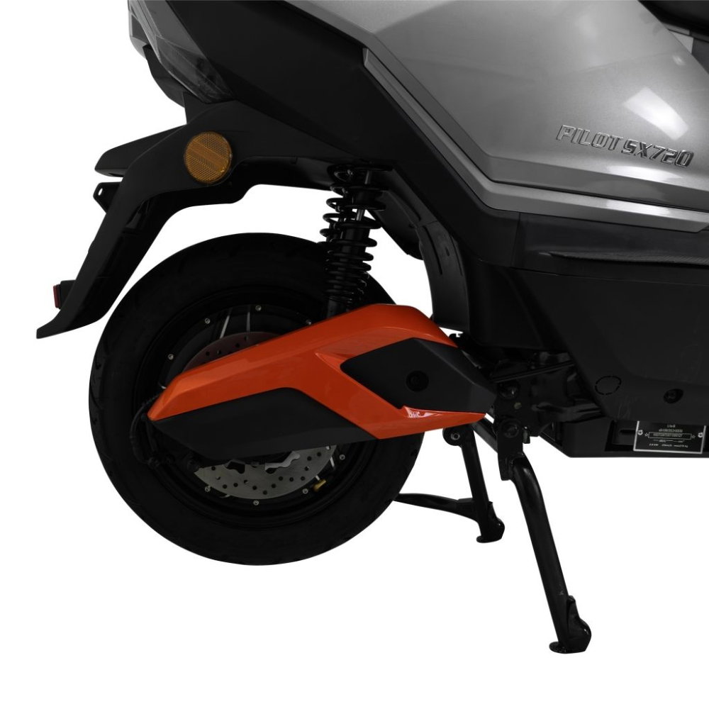 Scuter electric RURIS PILOT SX720G Gri, 2500W, baterie 72V 32Ah, autonomie până la 92 km, topcase inclus [7]