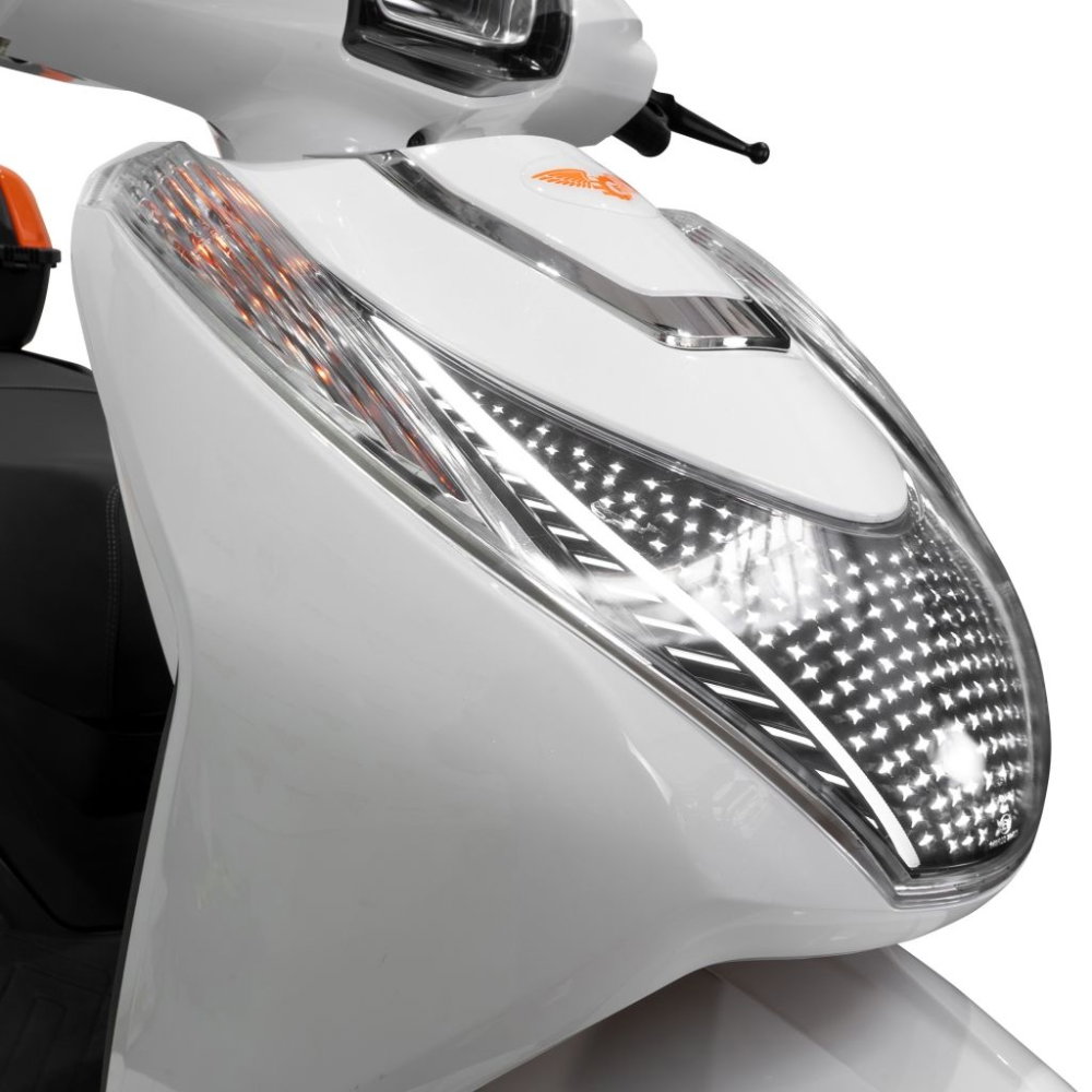 Scuter electric RURIS PILOT SX730A Alb, 2500W, autonomie până la 56 km, topcase inclus [5]