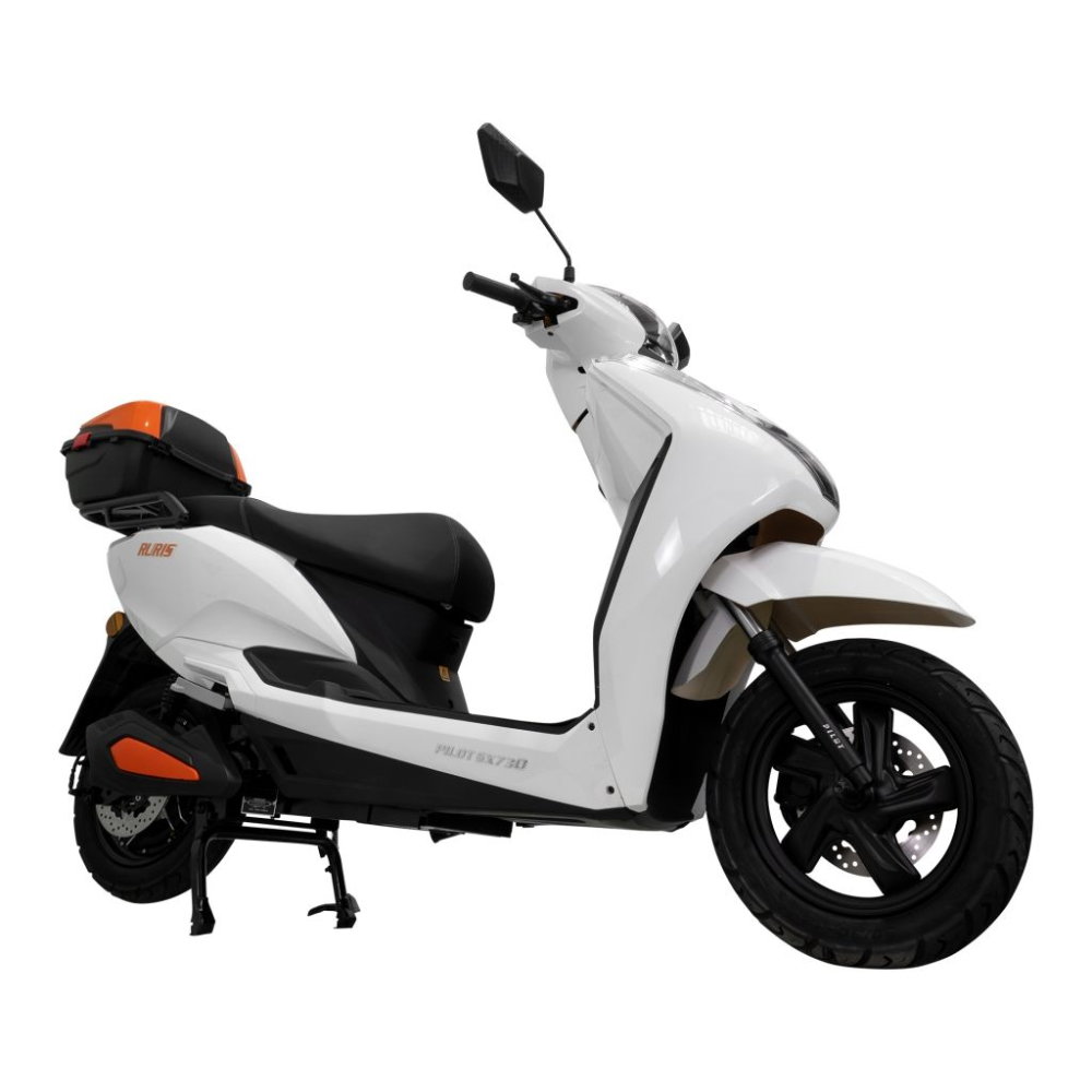 Scuter electric RURIS PILOT SX730A Alb, 2500W, autonomie până la 56 km, topcase inclus [11]