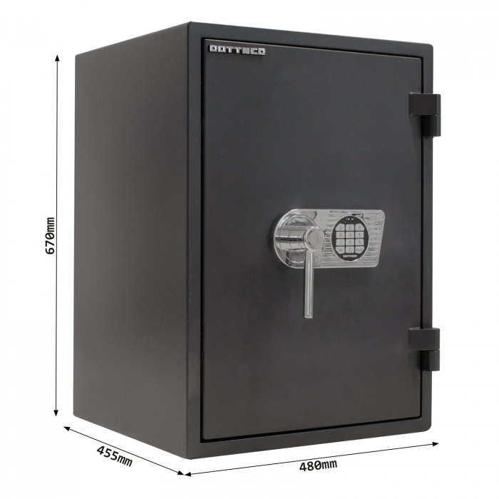 Seif Antifoc și Antiefracţie Rottner Fire Profi 65 Premium EN1 Închidere Electronică Antracit [5]