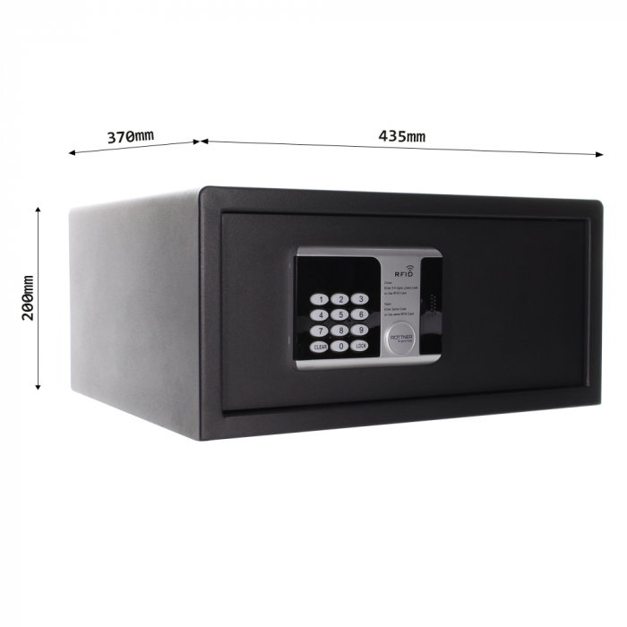 Seif Mobilă Rottner Premium Lap Închidere Electronică RFID Antracit [4]